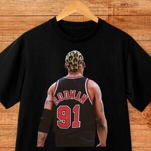 Dennis Rodman Jersey Rap Basketball Crossover Icon Fan T Shirt